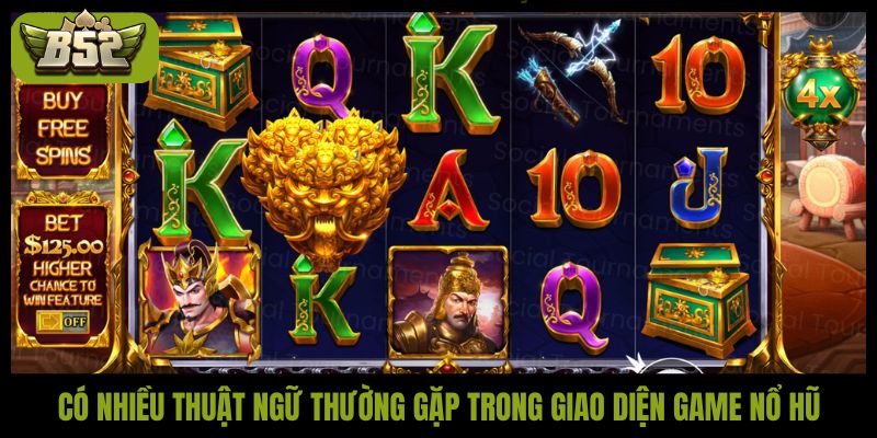 Có nhiều thuật ngữ thường gặp trong giao diện game nổ hũ