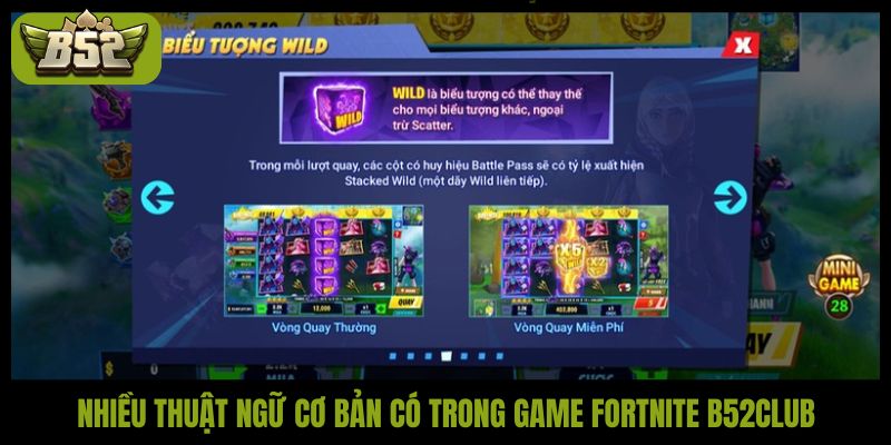 Nhiều thuật ngữ cơ bản có trong game Fortnite B52Club